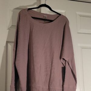 Mono B Dusty Pink Crew Neck Sweater